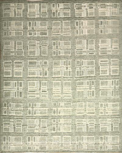 182948 Nordic Collection <br> Ragnar Green Ivory 10.1 X 13.9